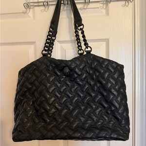 Kurt Geiger Black Quilted Tote Bag